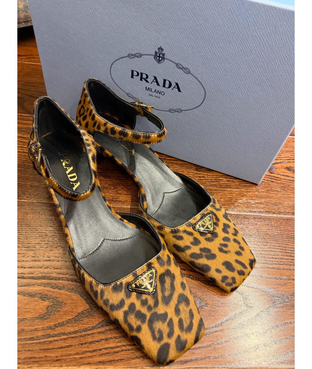 PRADA Мульти кожаные туфли, фото 5