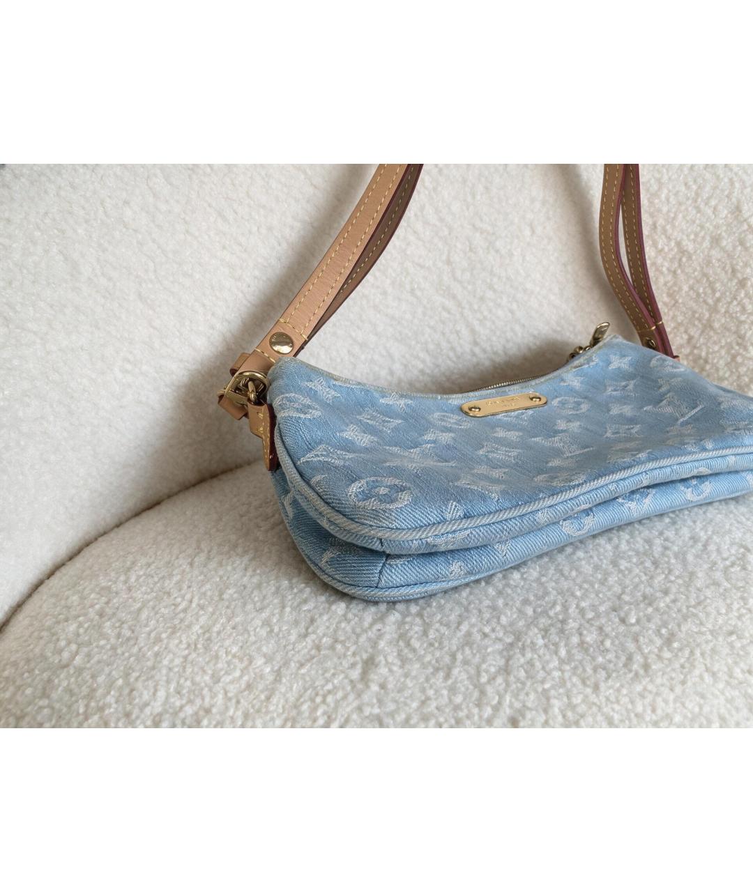 LOUIS VUITTON Голубая сумка через плечо, фото 6