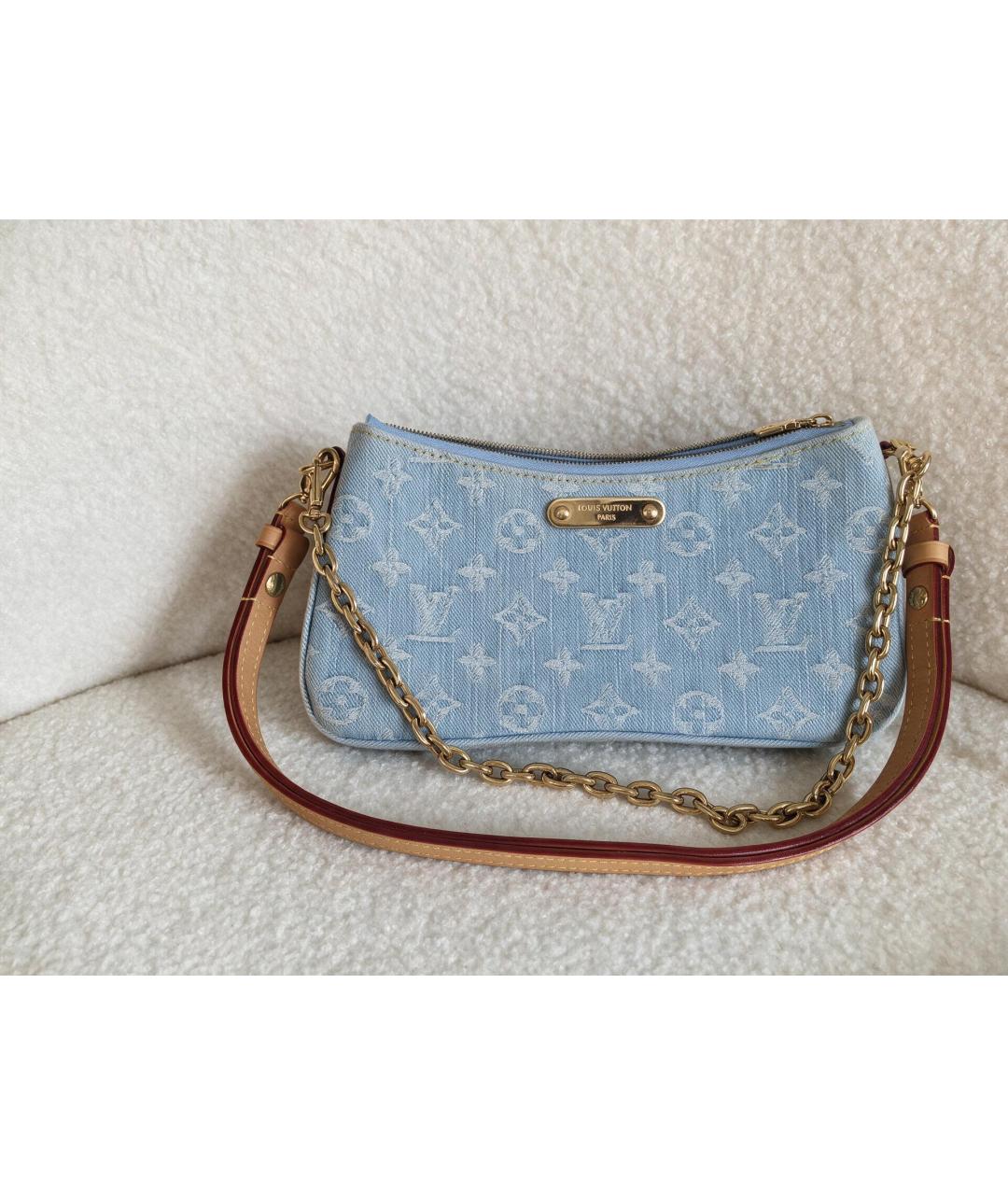 LOUIS VUITTON Голубая сумка через плечо, фото 7