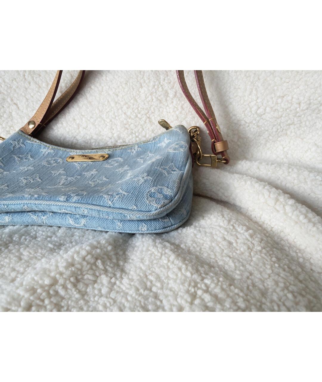 LOUIS VUITTON Голубая сумка через плечо, фото 5