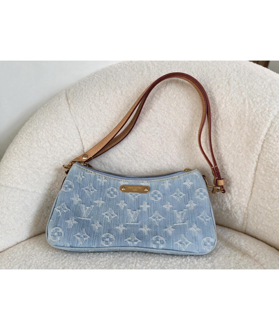 LOUIS VUITTON Голубая сумка через плечо, фото 2