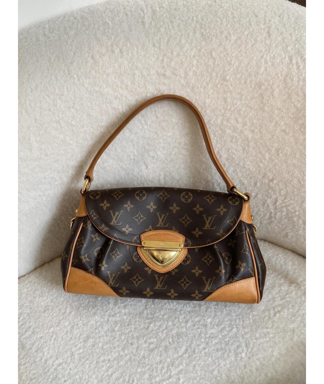 LOUIS VUITTON Коричневая сумка через плечо из канвы, фото 3