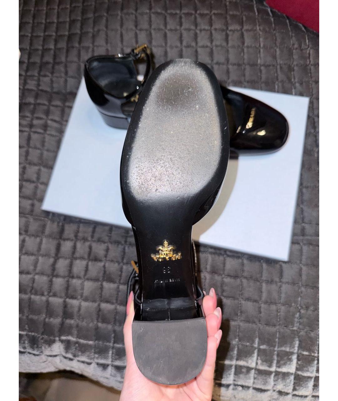 PRADA Черные туфли из лакированной кожи, фото 6