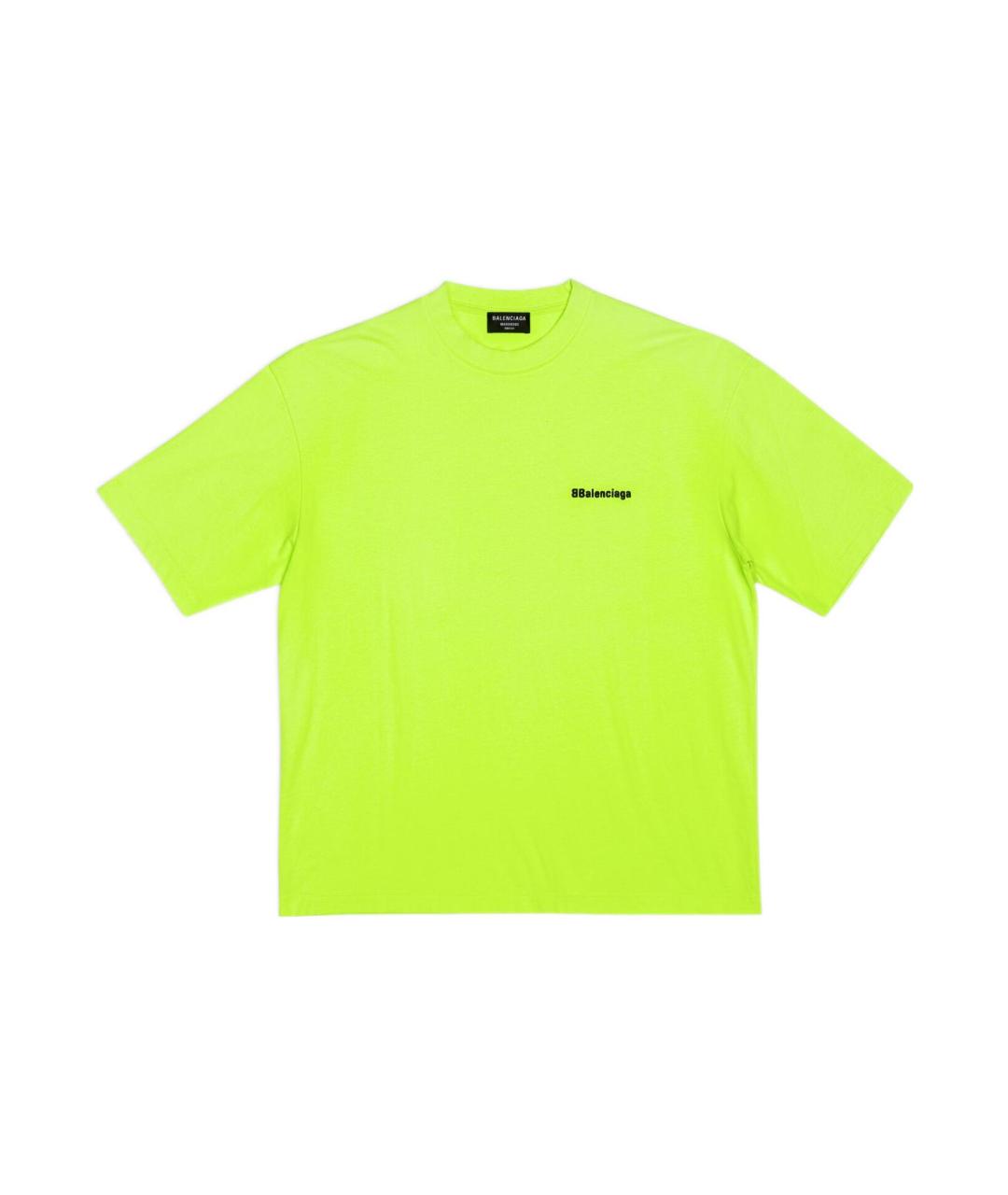 BALENCIAGA Салатовая футболка, фото 6
