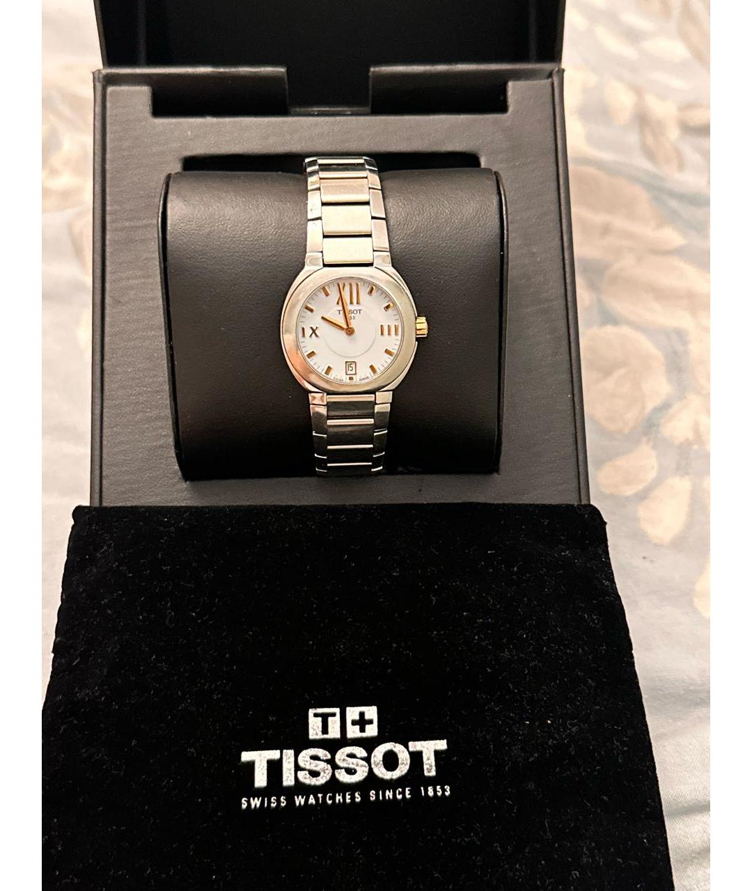 TISSOT Серебряные стальные часы, фото 2