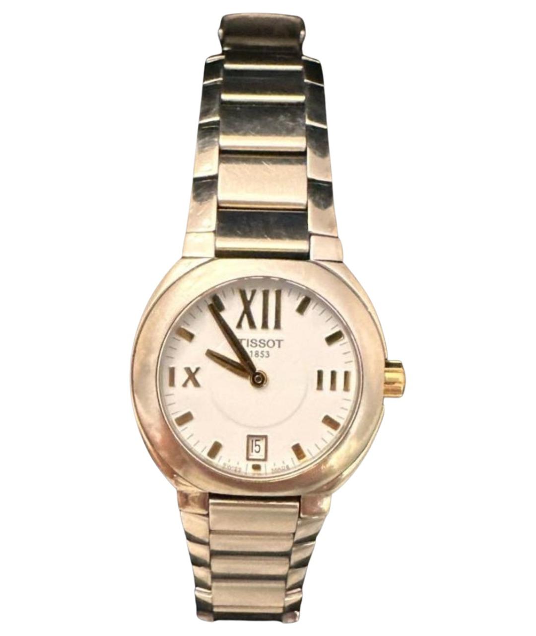 TISSOT Серебряные стальные часы, фото 1
