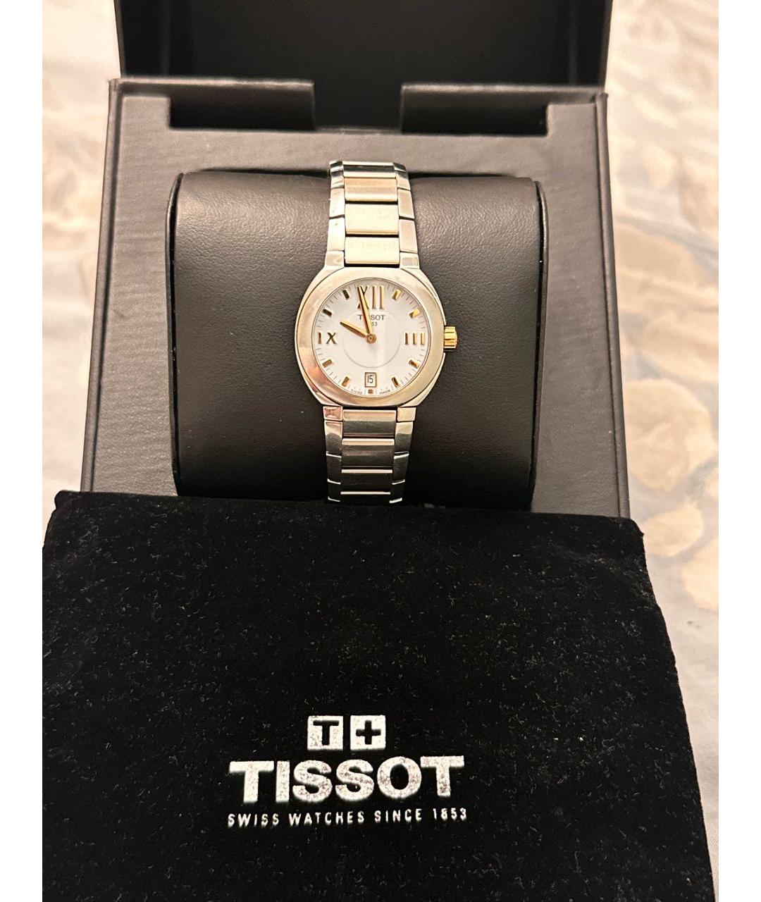 TISSOT Серебряные стальные часы, фото 3