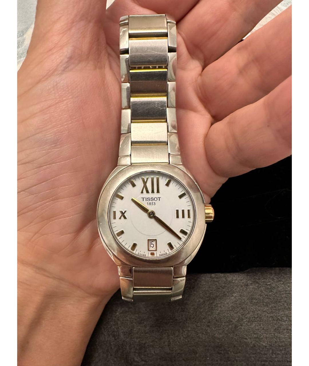 TISSOT Серебряные стальные часы, фото 6