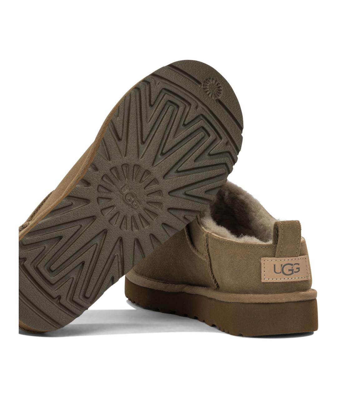UGG Коричневые замшевые сабо, фото 4
