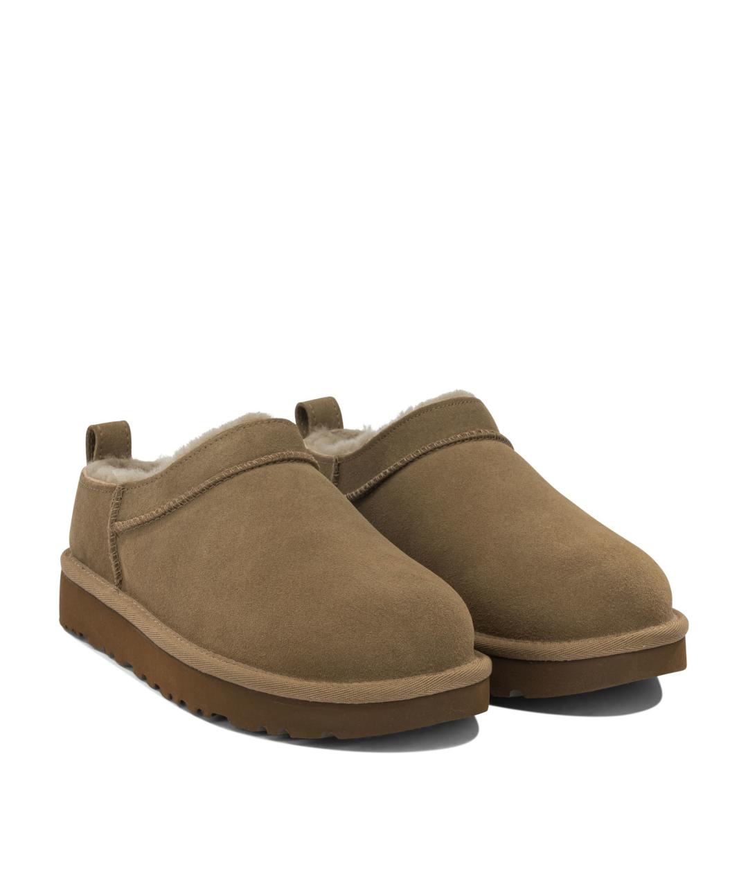 UGG Коричневые замшевые сабо, фото 2