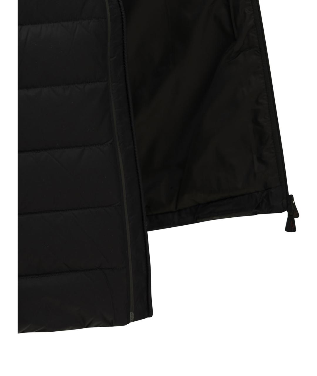 MONCLER GRENOBLE Черный шерстяной кардиган, фото 4