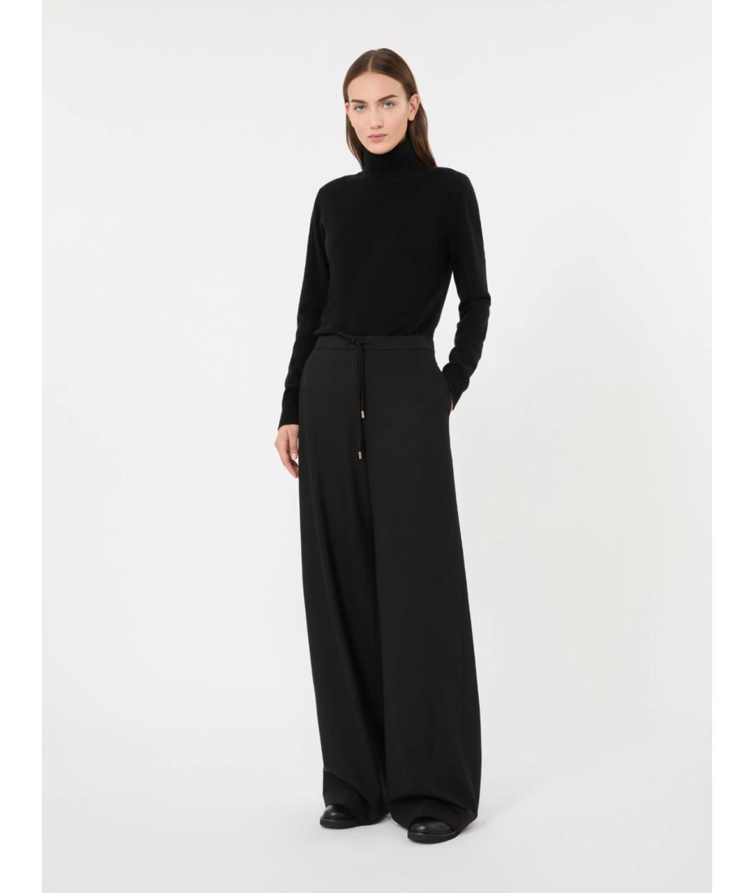 MAX MARA STUDIO Черный шерстяной джемпер / свитер, фото 2