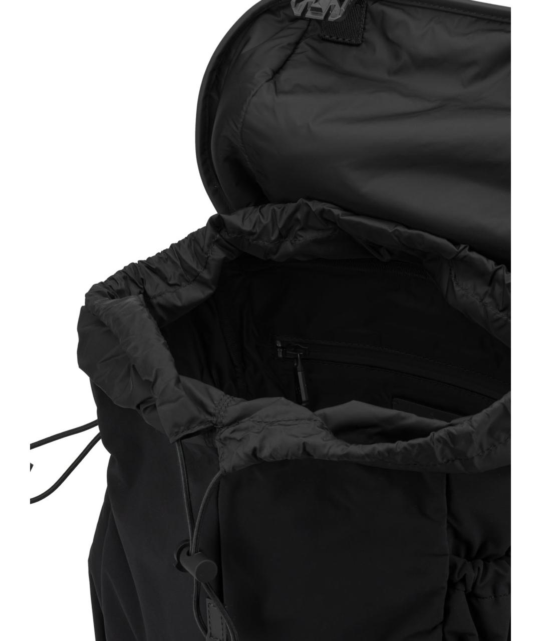 MONCLER GRENOBLE Черный синтетический рюкзак, фото 5
