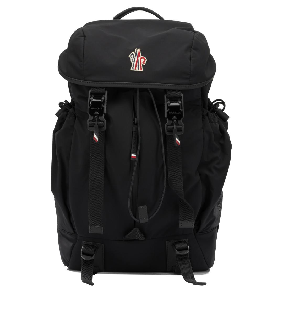 MONCLER GRENOBLE Черный синтетический рюкзак, фото 1