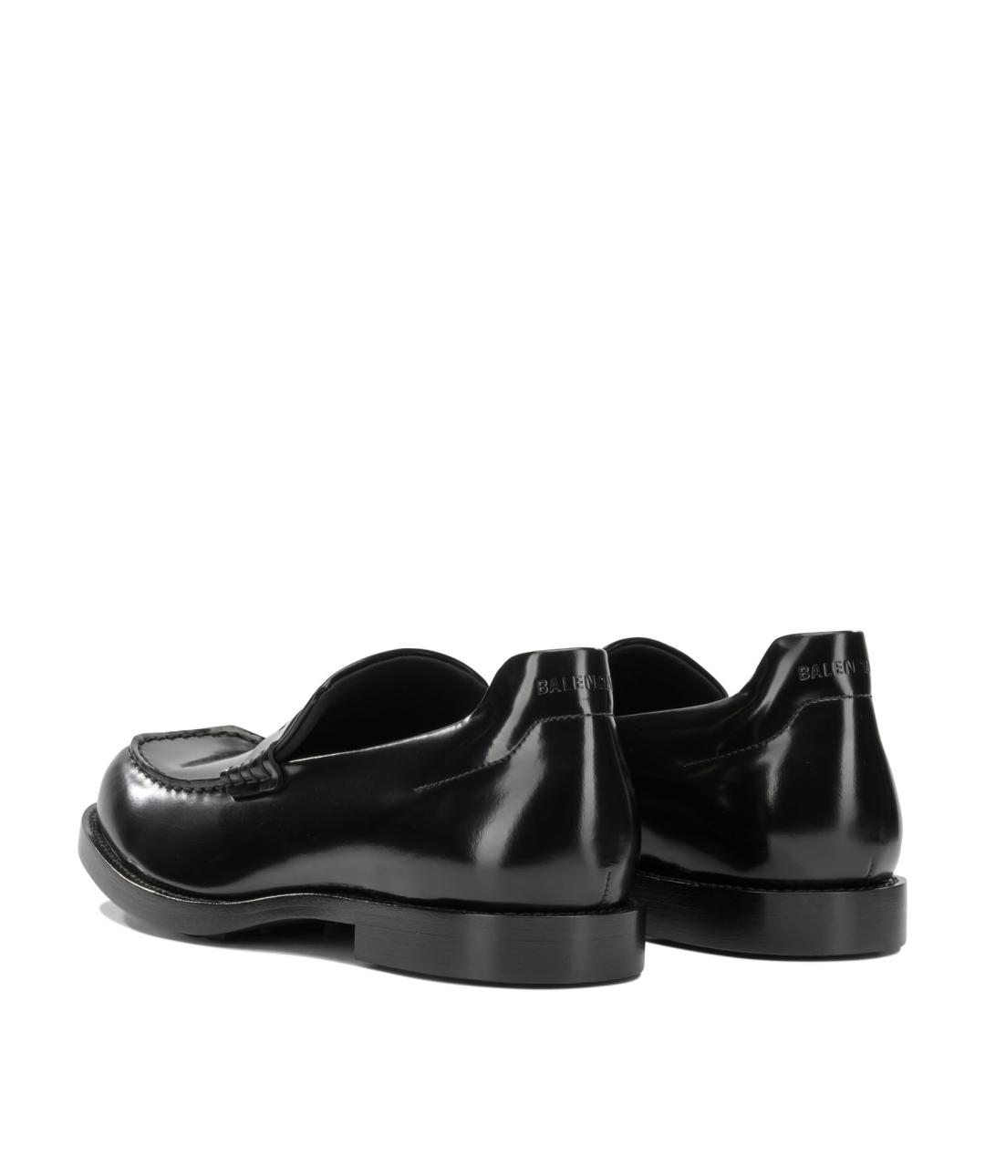BALENCIAGA Черные кожаные лоферы, фото 4