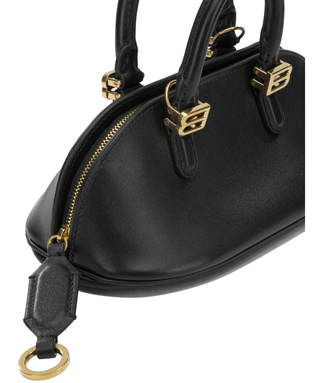 BALENCIAGA Черная кожаная сумка с короткими ручками, фото 4