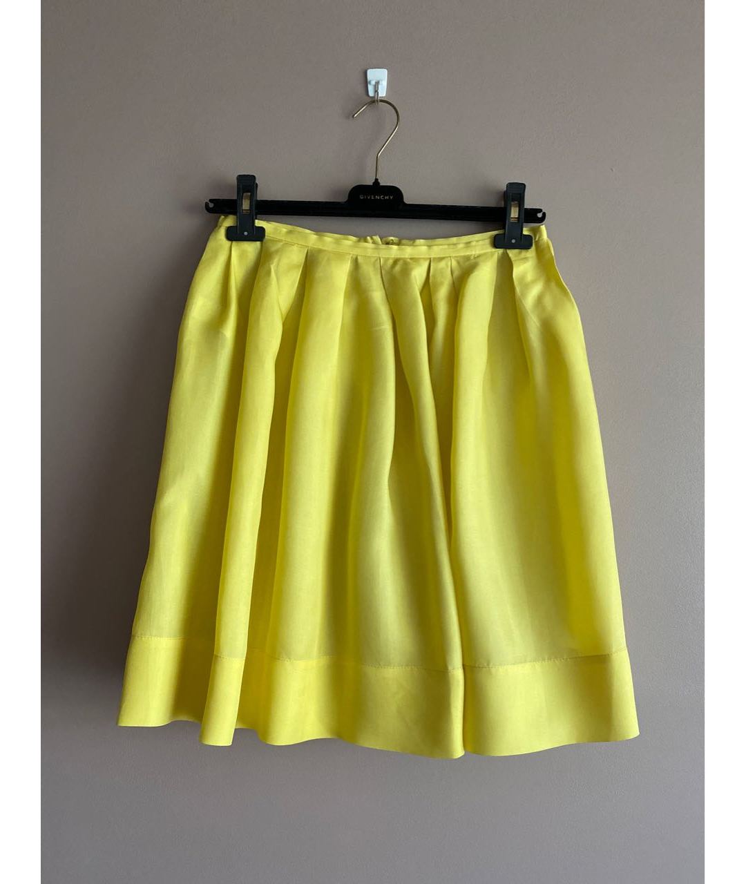 EMILIO PUCCI Желтая шелковая юбка мини, фото 5