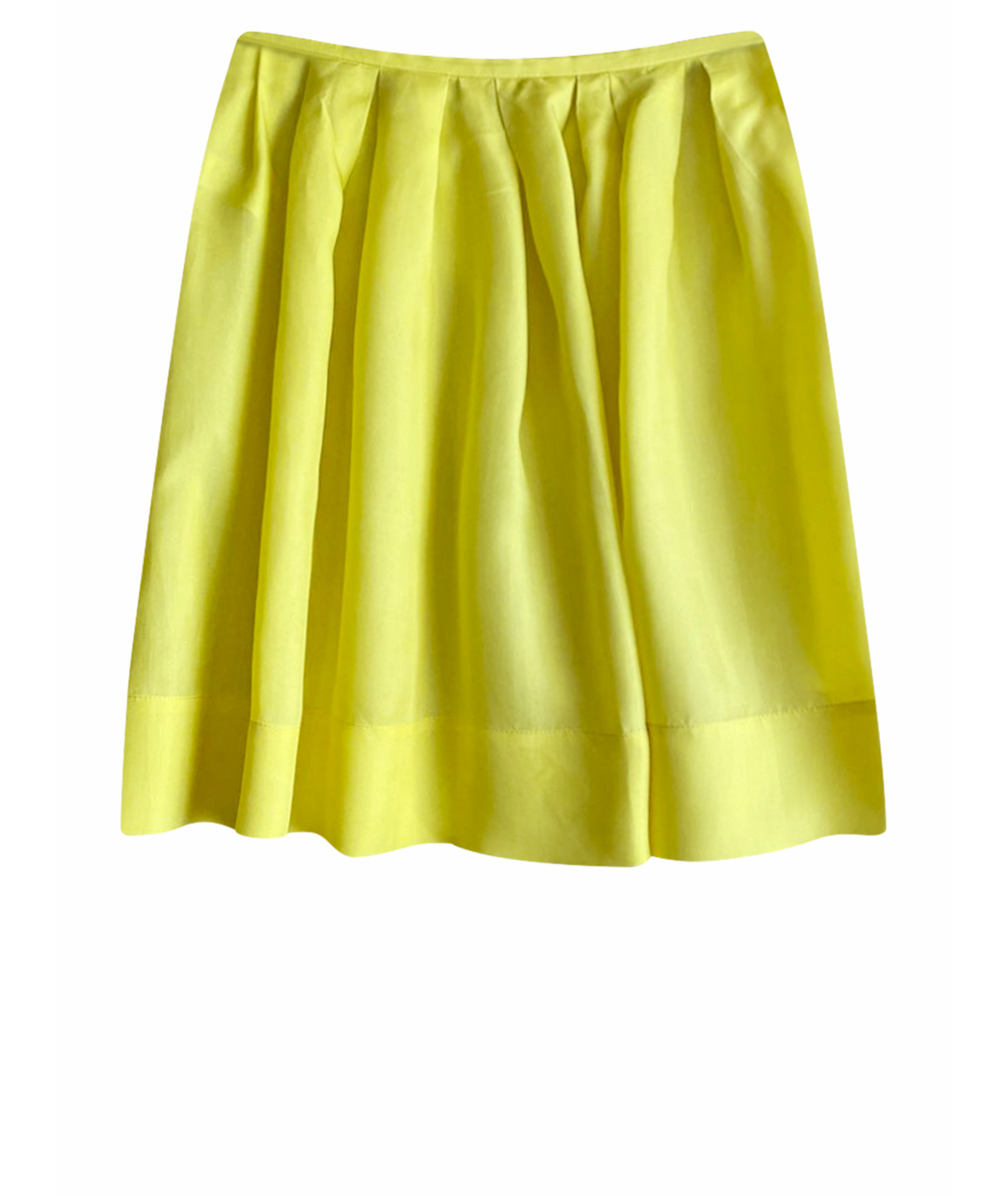EMILIO PUCCI Желтая шелковая юбка мини, фото 1
