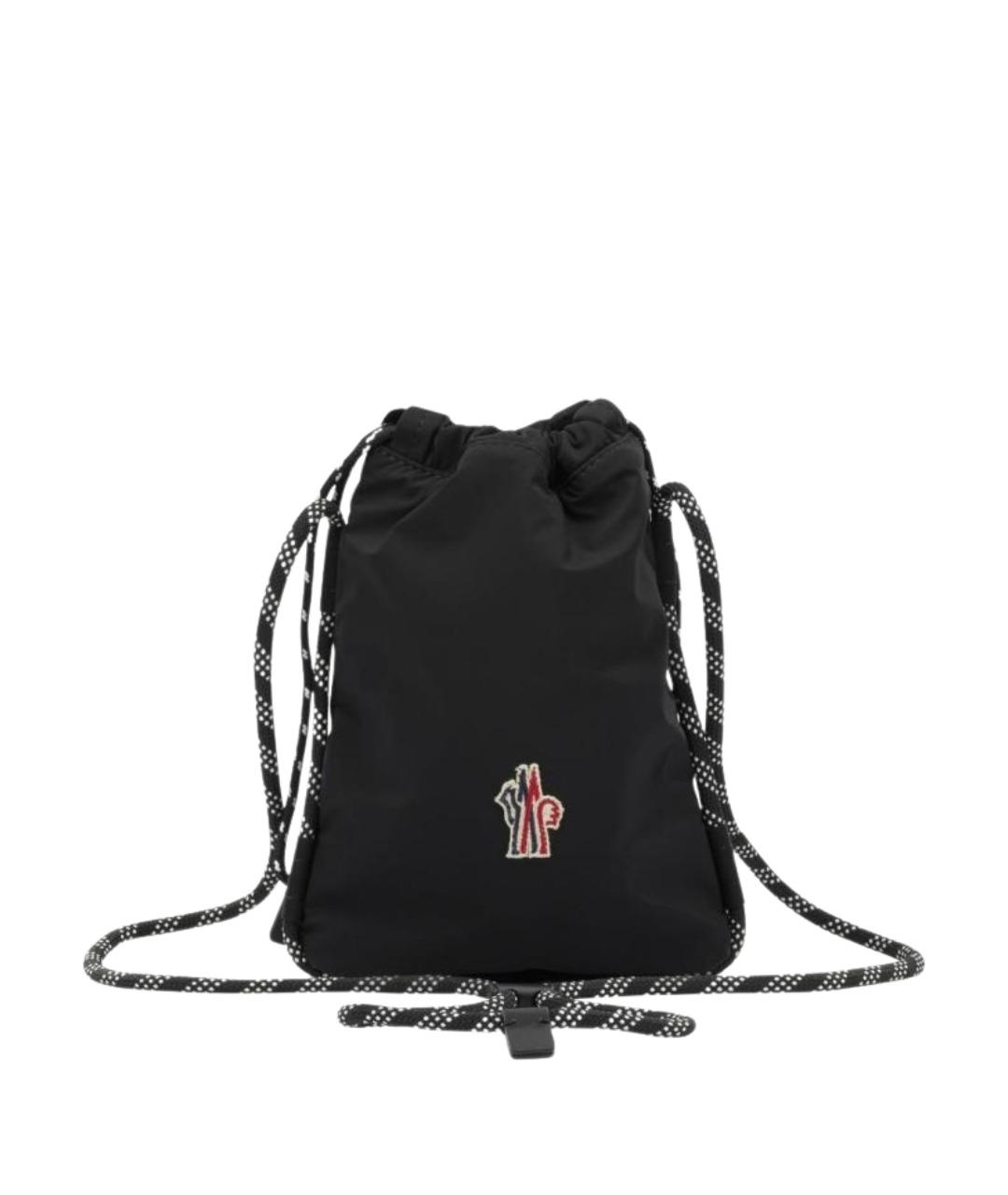 MONCLER GRENOBLE Черная синтетическая сумка на плечо, фото 1