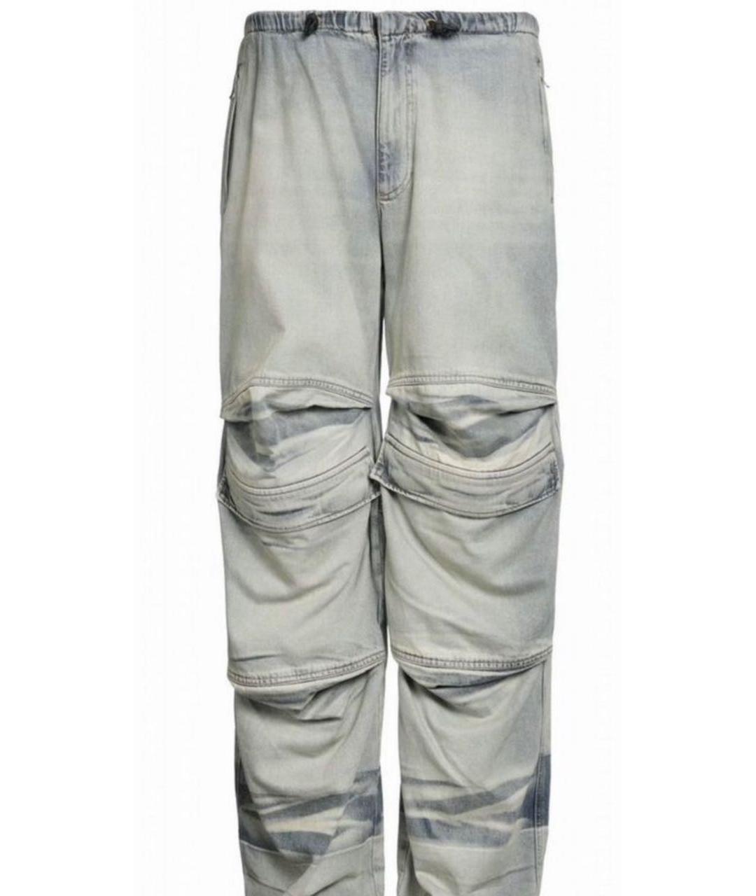 DIESEL Синие хлопковые джинсы, фото 5