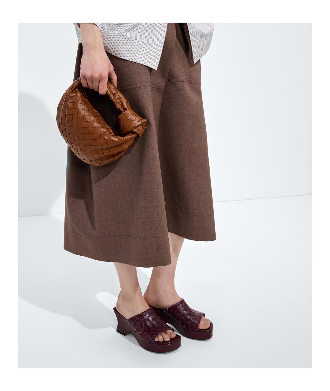 BOTTEGA VENETA Коричневая кожаная сумка тоут, фото 2