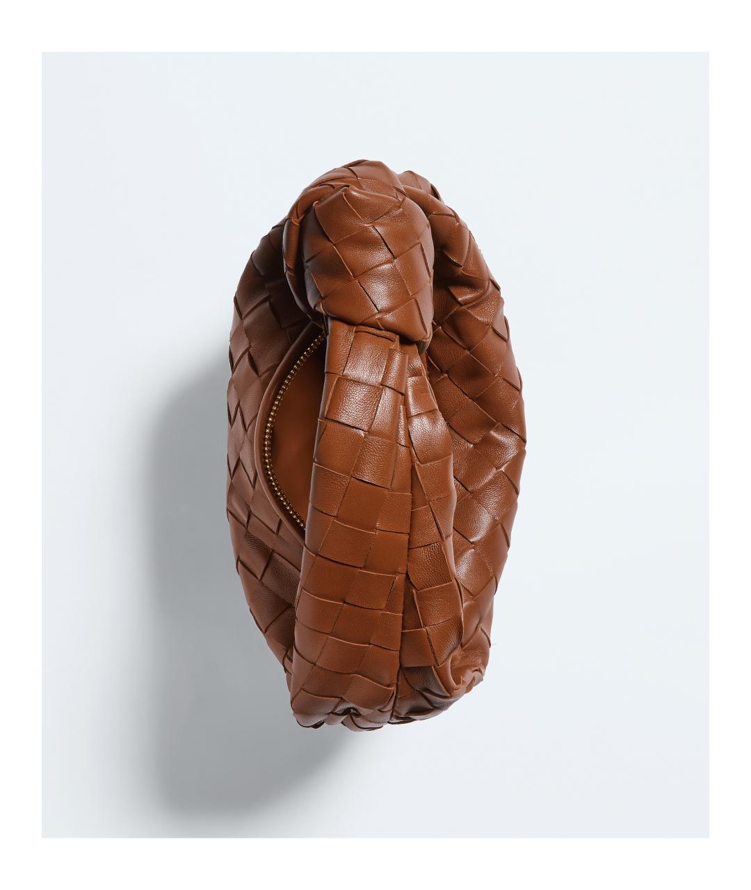 BOTTEGA VENETA Коричневая кожаная сумка тоут, фото 3