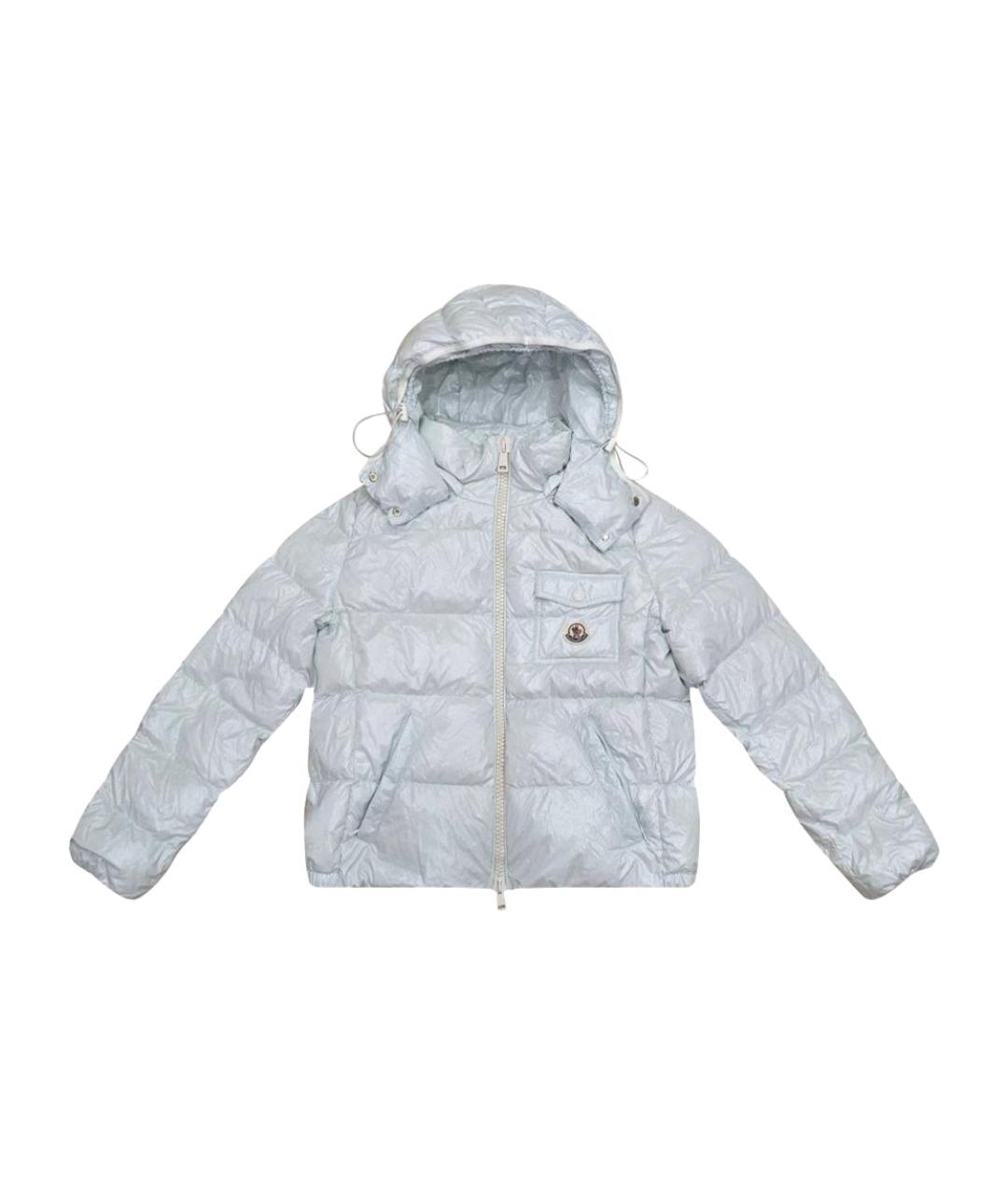 MONCLER Белый пуховик, фото 1