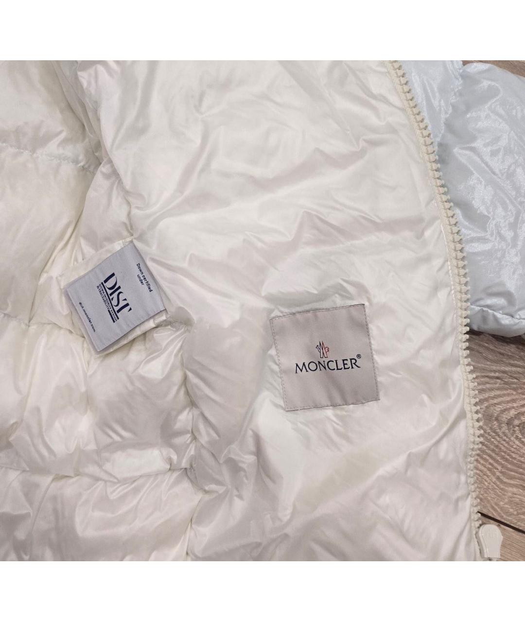 MONCLER Белый пуховик, фото 5