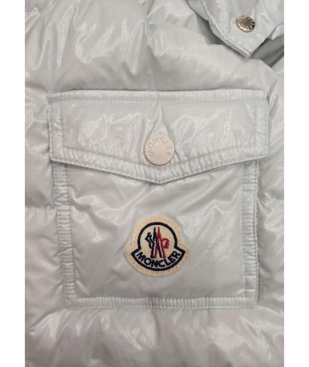 MONCLER Белый пуховик, фото 4