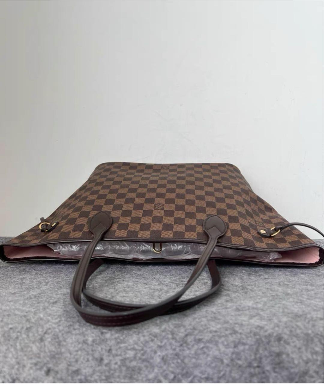 LOUIS VUITTON Коричневая сумка тоут из канвы, фото 6