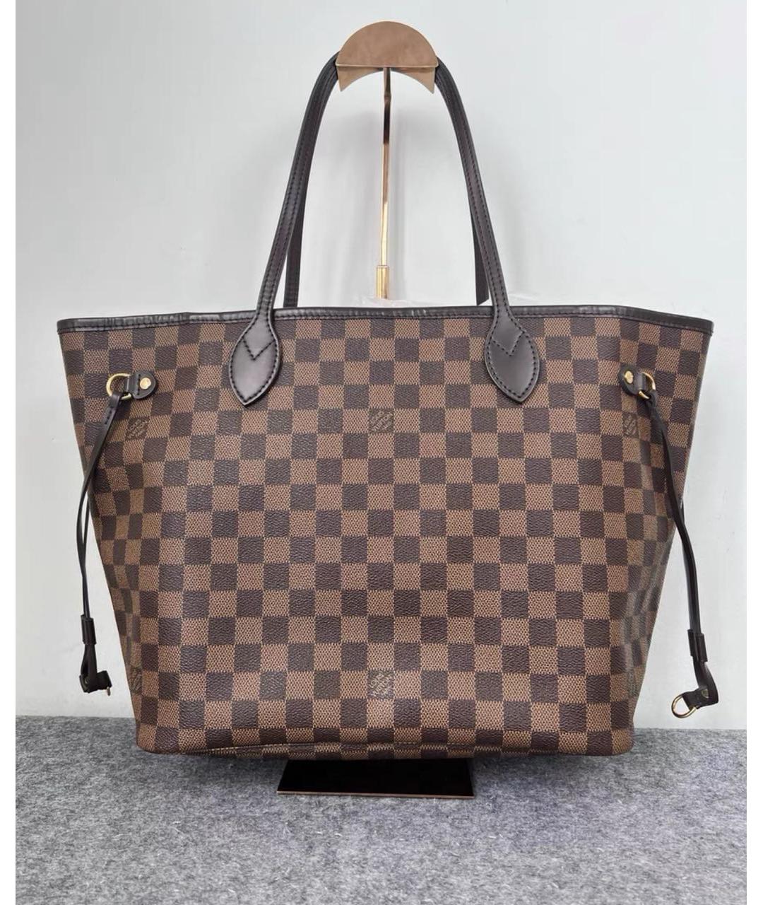 LOUIS VUITTON Коричневая сумка тоут из канвы, фото 3