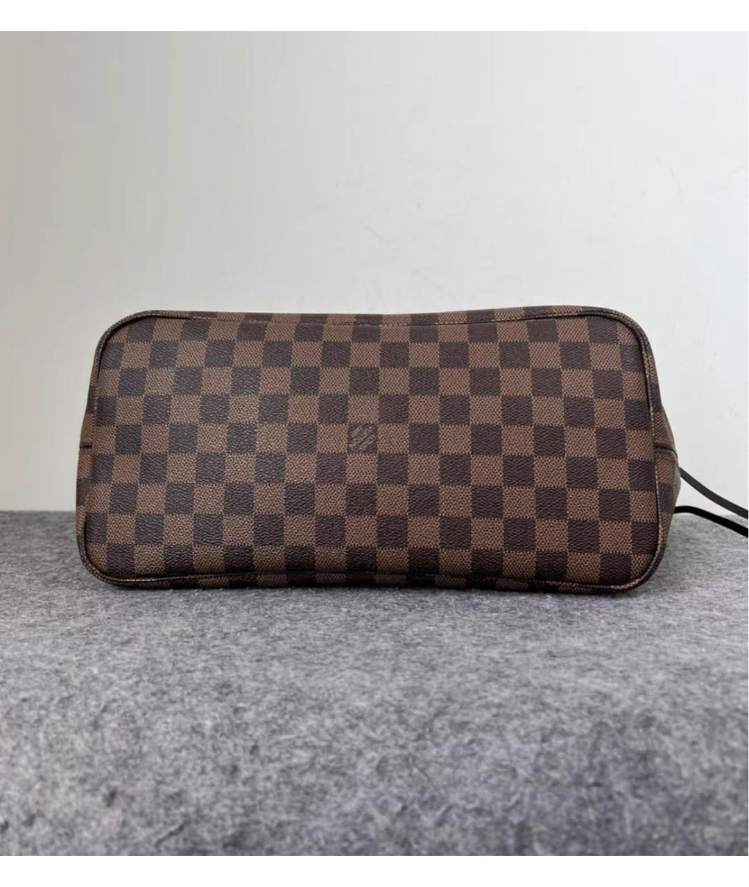 LOUIS VUITTON Коричневая сумка тоут из канвы, фото 7