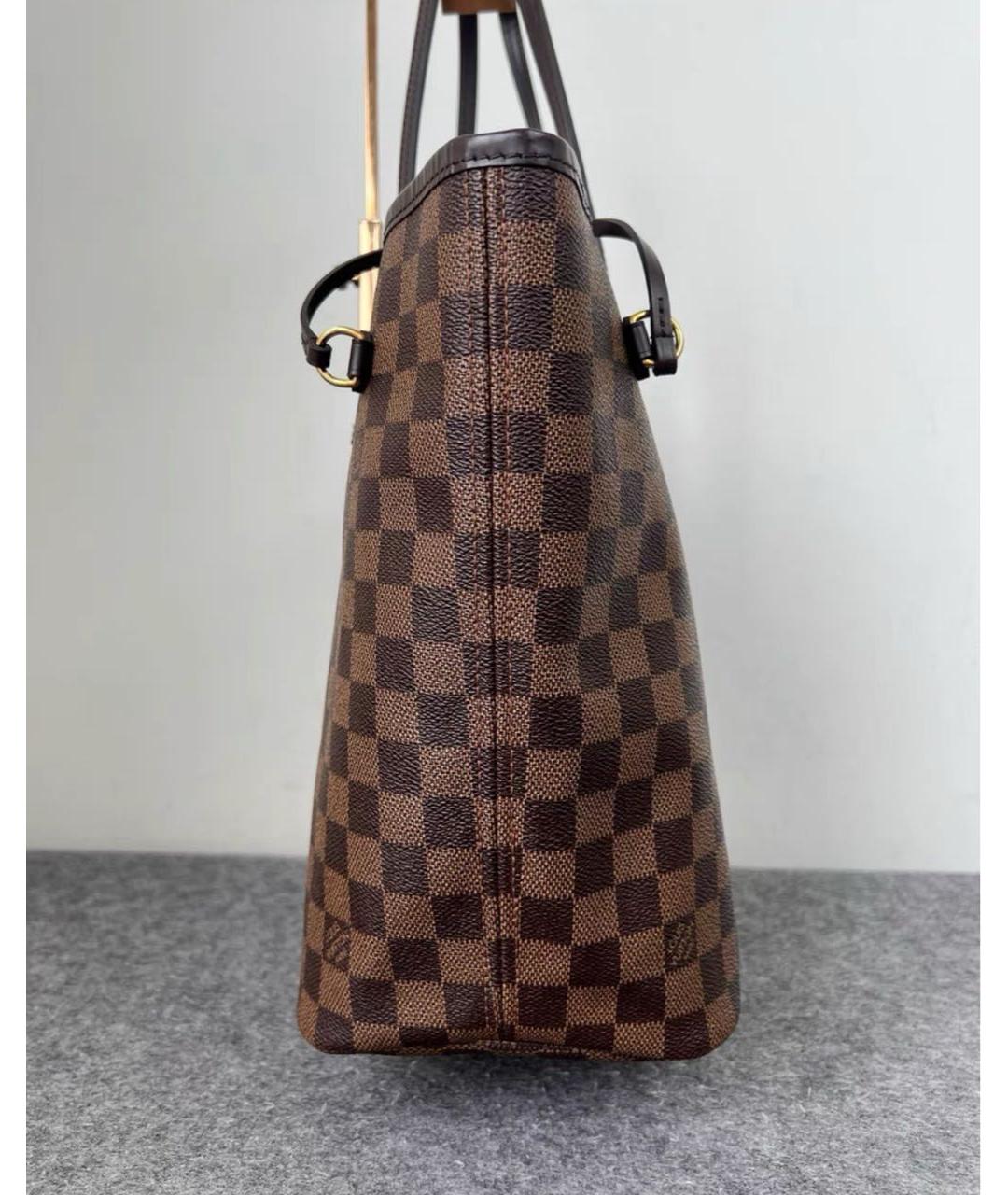 LOUIS VUITTON Коричневая сумка тоут из канвы, фото 4