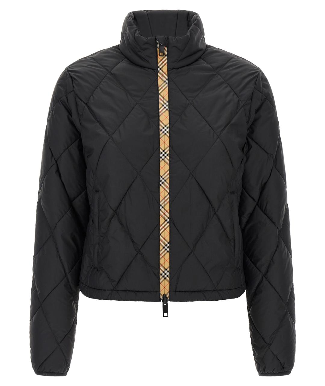 BURBERRY Черная полиамидовая куртка, фото 1