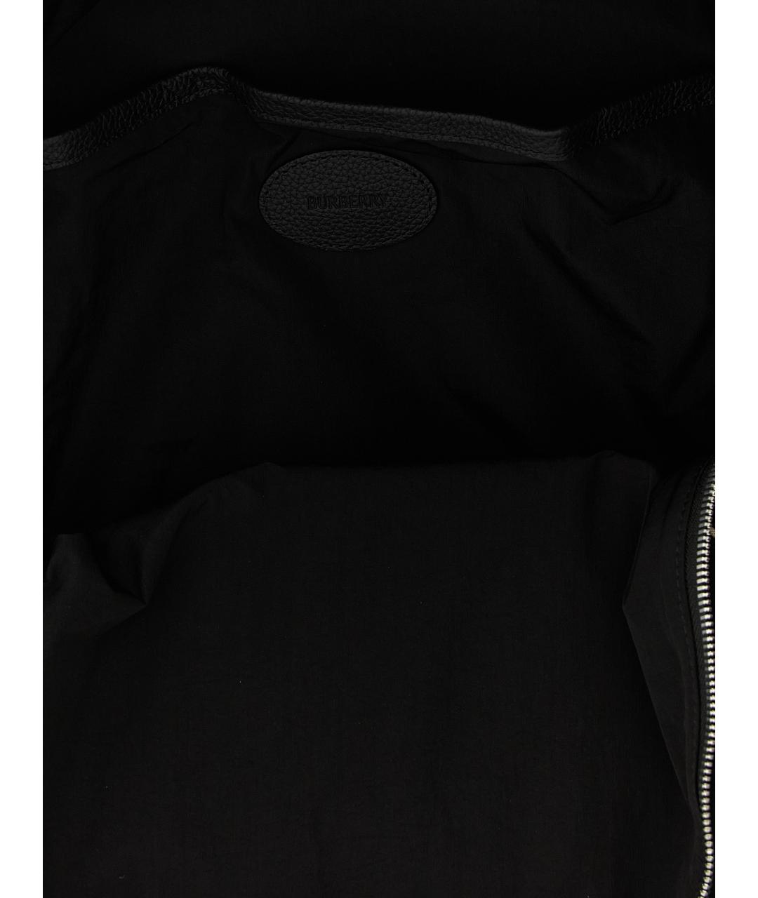 BURBERRY Черный синтетический рюкзак, фото 4