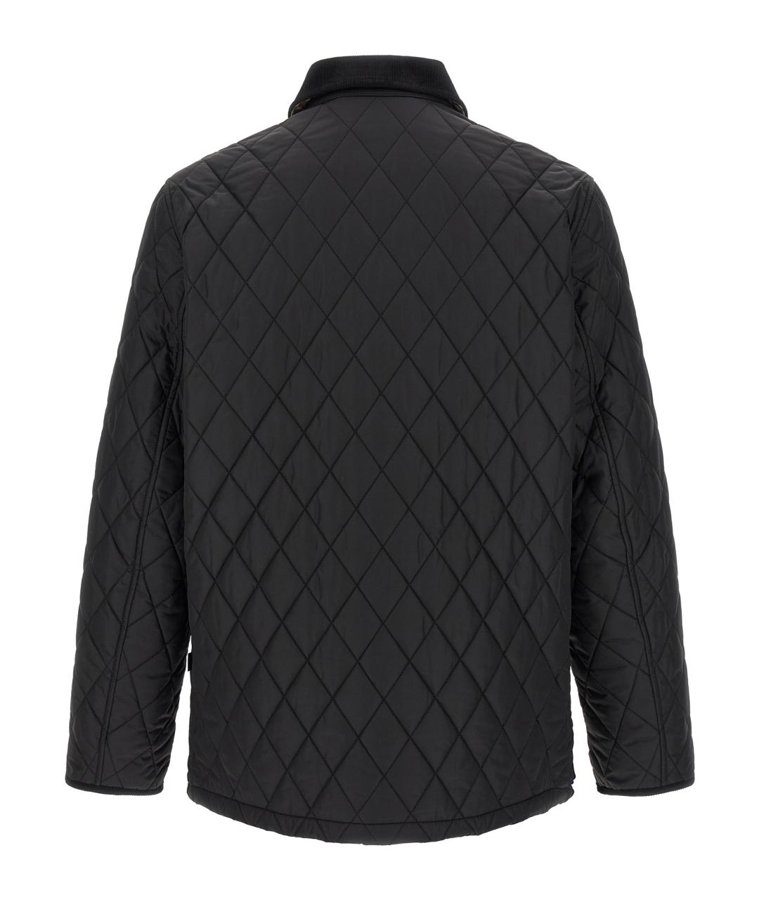 BURBERRY Черная полиамидовая куртка, фото 2