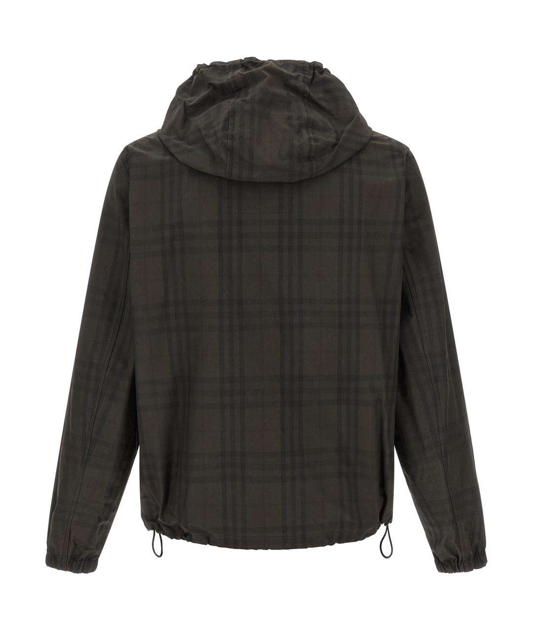 BURBERRY Зеленая хлопковая куртка, фото 2