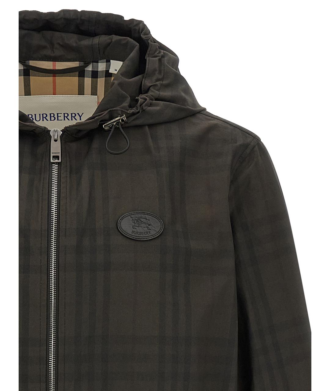 BURBERRY Зеленая хлопковая куртка, фото 3