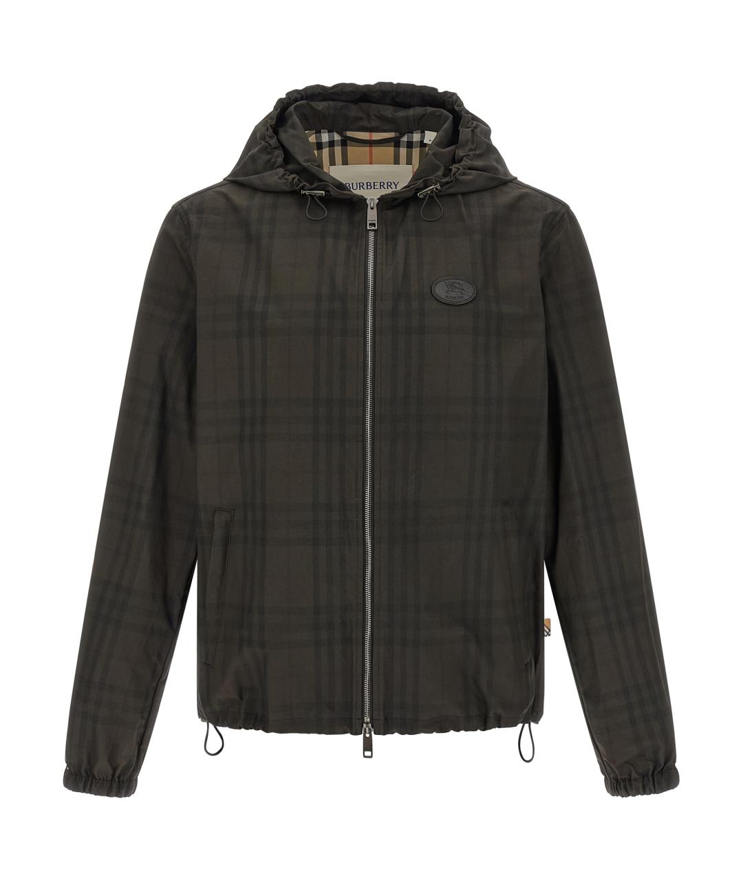 BURBERRY Зеленая хлопковая куртка, фото 1