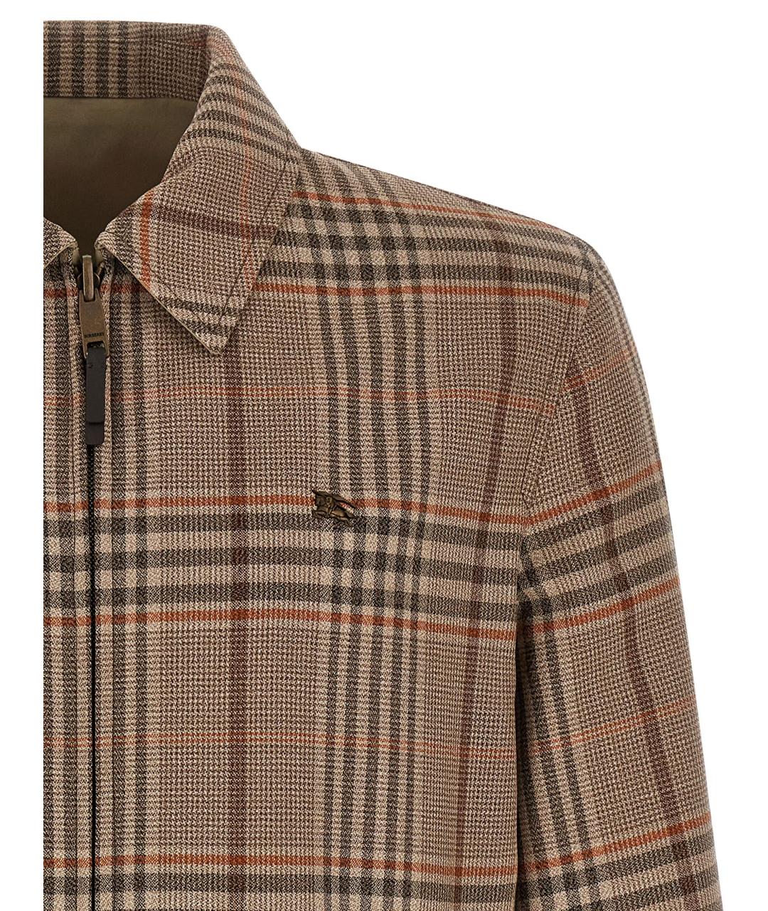BURBERRY Бежевая шерстяная куртка, фото 4