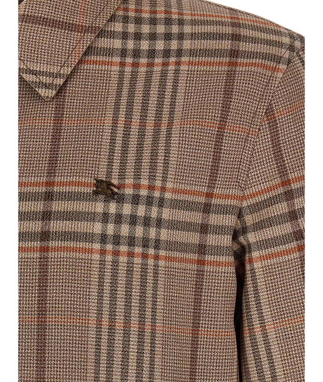 BURBERRY Бежевая шерстяная куртка, фото 6