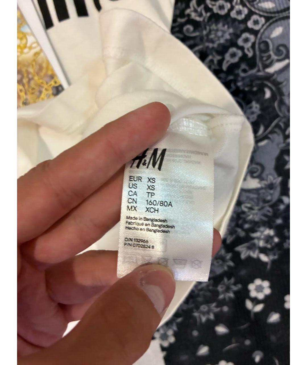 MOSCHINO Белая хлопковая майка, фото 3