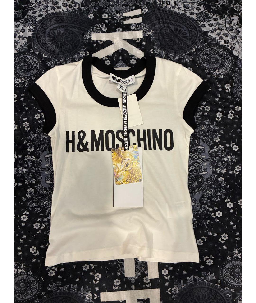 MOSCHINO Белая хлопковая майка, фото 5
