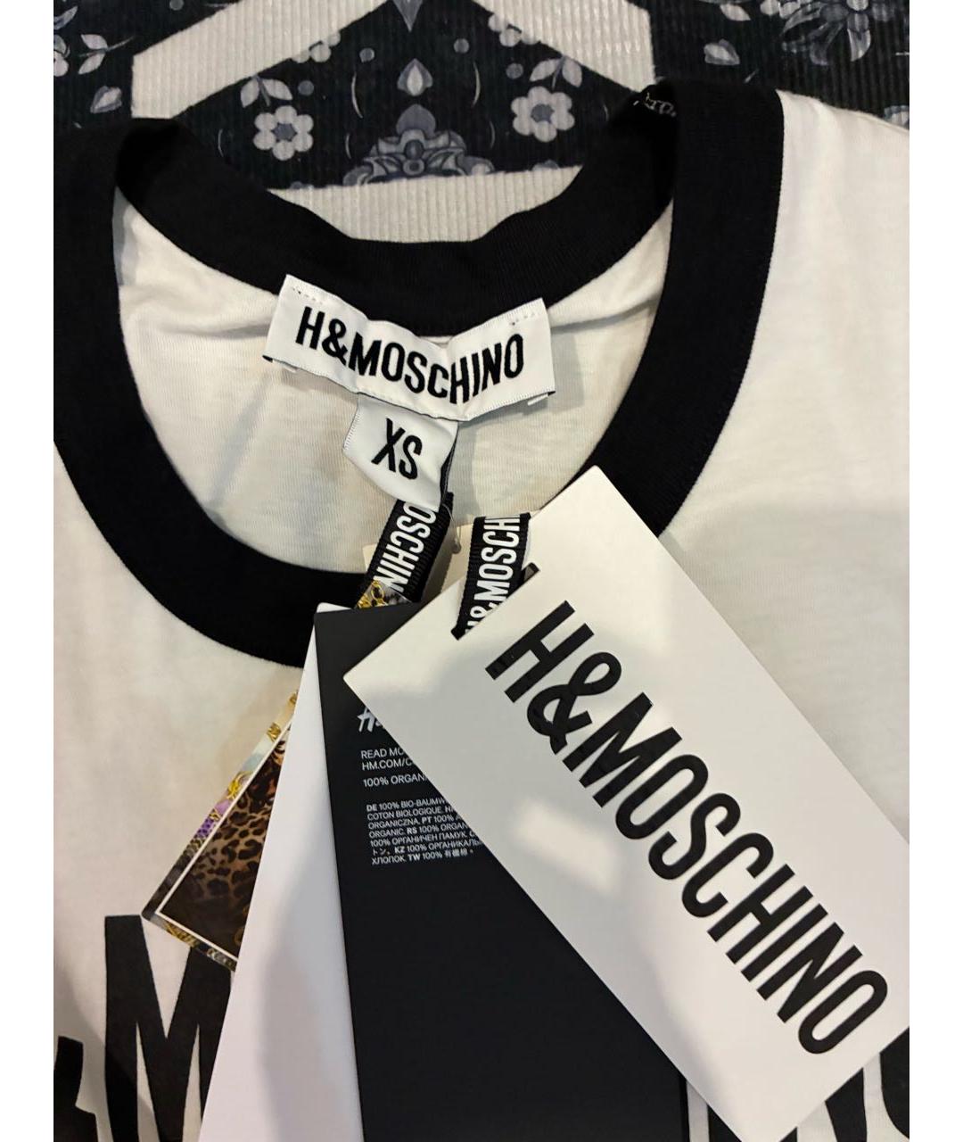 MOSCHINO Белая хлопковая майка, фото 2