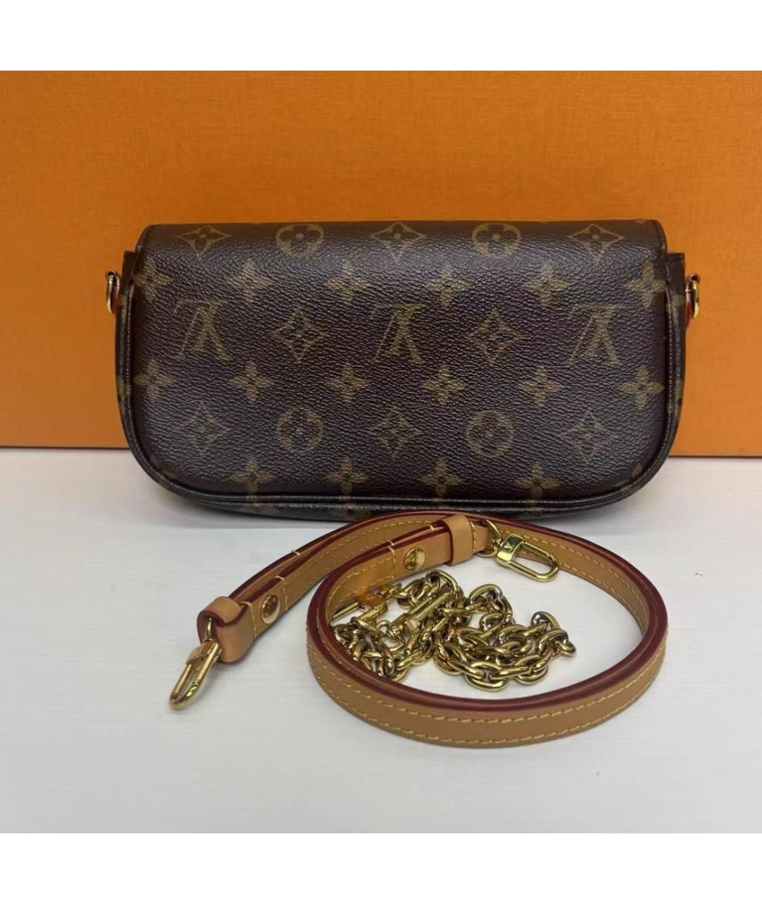 LOUIS VUITTON Коричневая сумка через плечо, фото 3