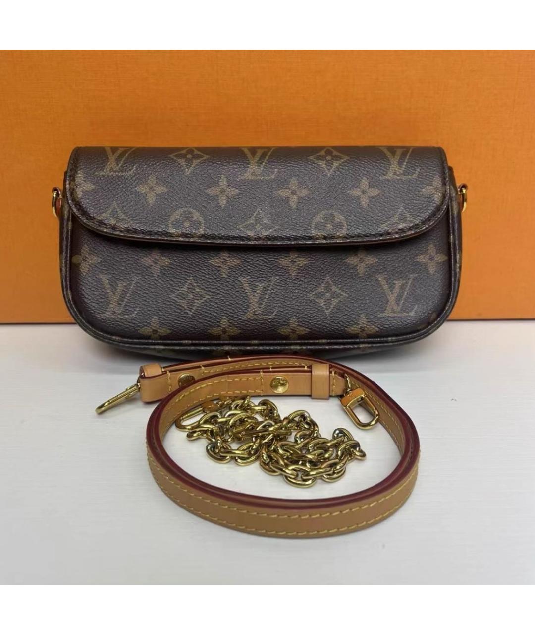 LOUIS VUITTON Коричневая сумка через плечо, фото 2