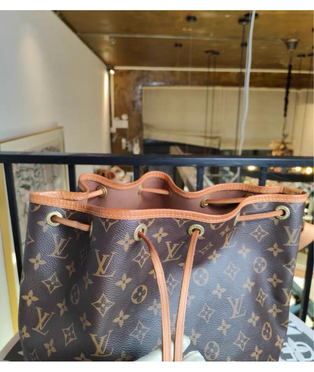 LOUIS VUITTON Коричневая сумка через плечо из канвы, фото 6