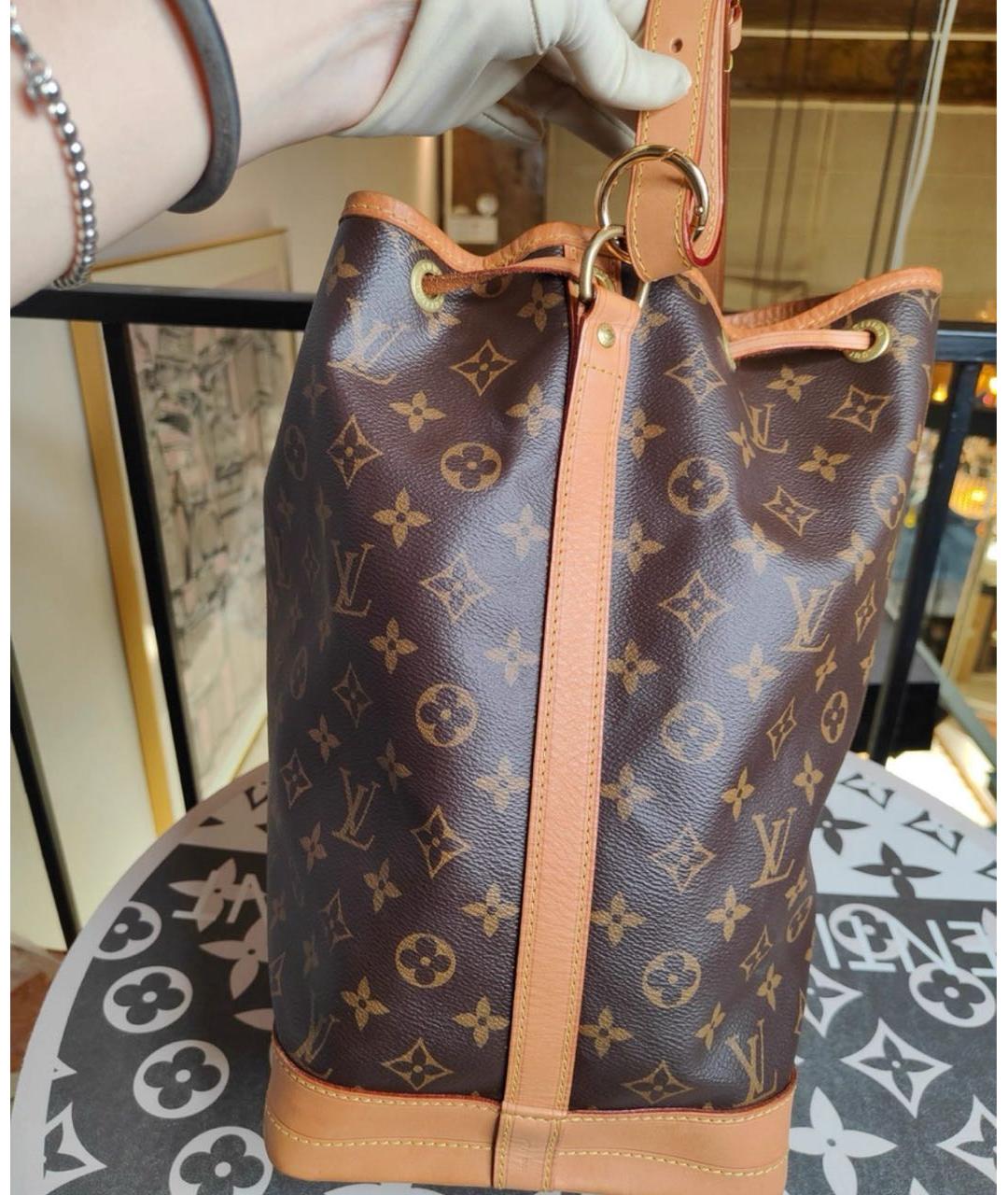 LOUIS VUITTON Коричневая сумка через плечо из канвы, фото 4