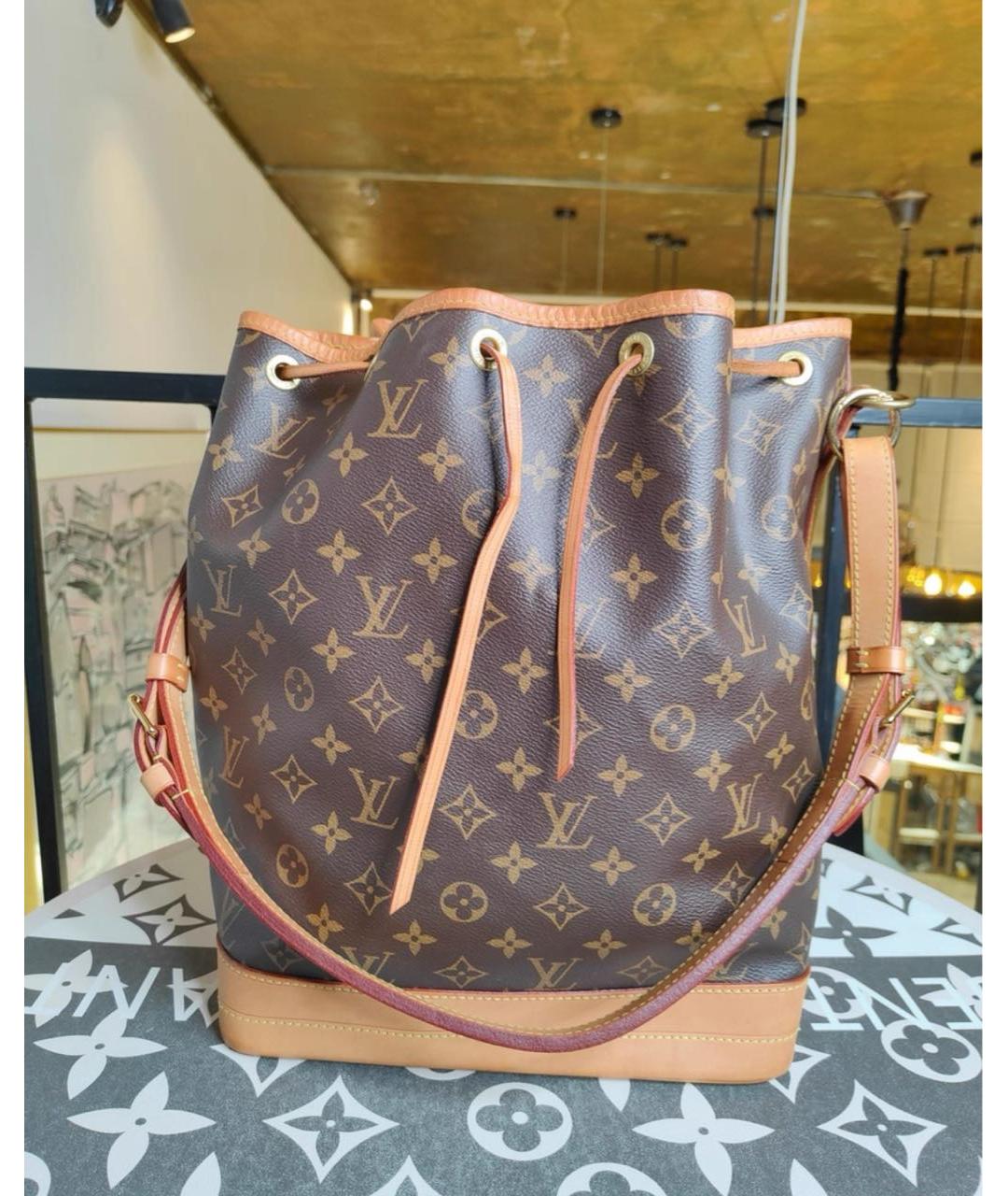 LOUIS VUITTON Коричневая сумка через плечо из канвы, фото 2