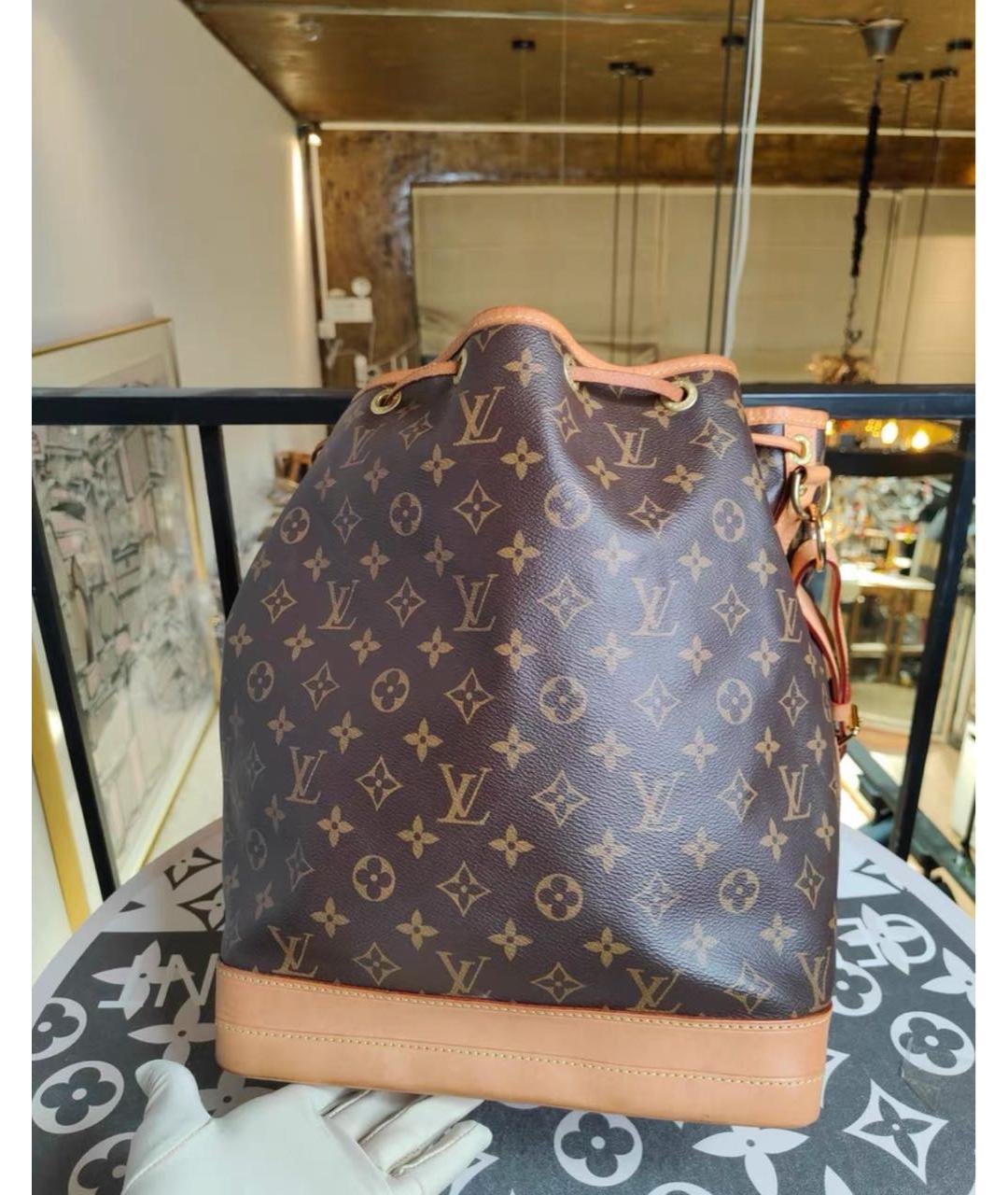 LOUIS VUITTON Коричневая сумка через плечо из канвы, фото 3